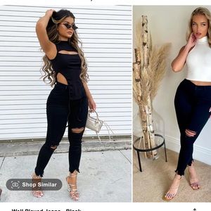 🎈2 for $40🎈Black Ripped Jeans